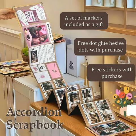 The Memory Keeper: 99+ Inch Accordion Scrapbook Album