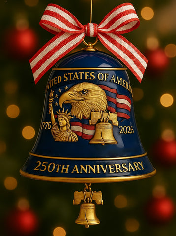 United States 250th Anniversary Commemorative Liberty Bell Ornament