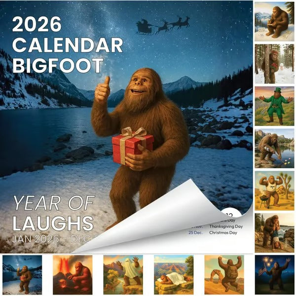 2026 Bigfoot Calendar: Ditch Boring Dates — Let the World’s Silliest Sasquatch Brighten Your Year