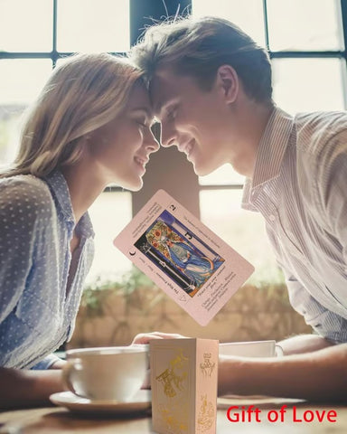 Witchy Cauldron Rose Gold Tarot Cards with Guide Book