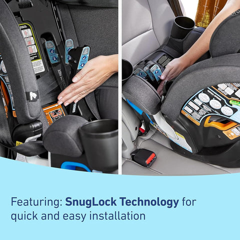 4Ever DLX 4-in-1 Car Seat, Charlie | Infant to Toddler Car Seat, with 10 Years of Use | Rear-Facing, Forward-Facing and Booster Modes | Safe, Comfortable and Convenient