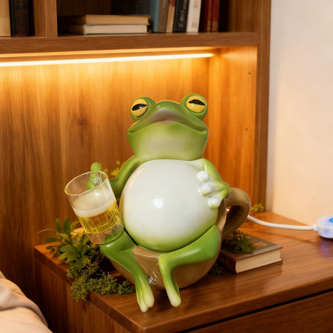 Comfortable Frog Beer Night Light