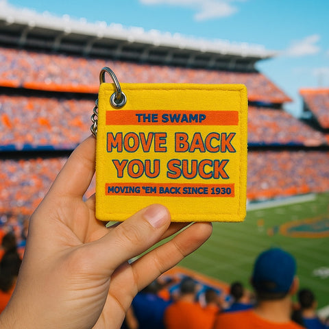 Florida Move Back You Suck Rally Towel keychain