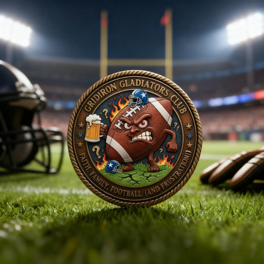 Gridiron Gladiators Challenge Coin