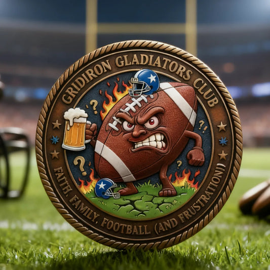 Gridiron Gladiators Challenge Coin