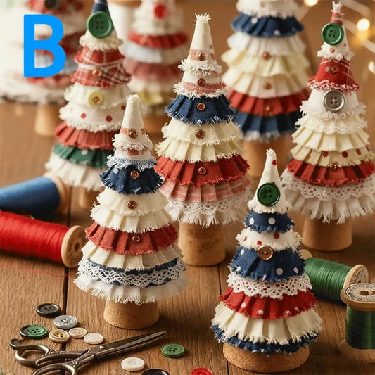 DIY Patchwork Christmas Tree Decorations