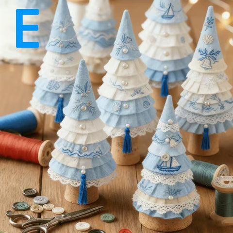DIY Patchwork Christmas Tree Decorations