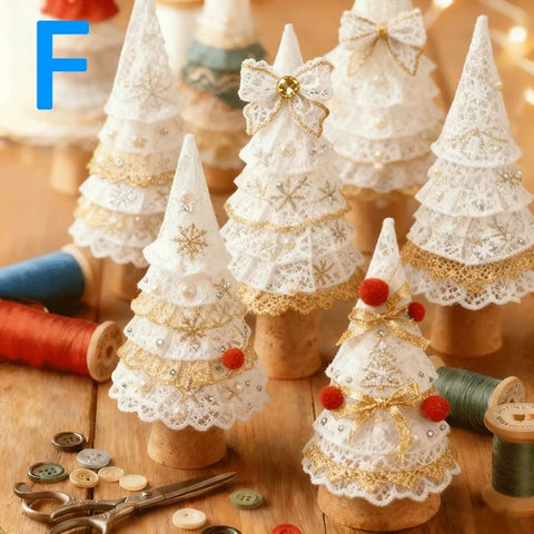 DIY Patchwork Christmas Tree Decorations