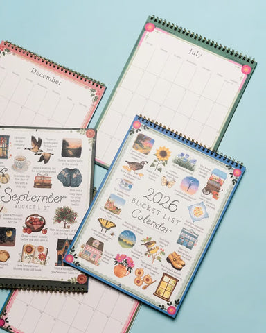 2026 Bucket List Spiral Calendar: Slow Down & Savor the Seasons