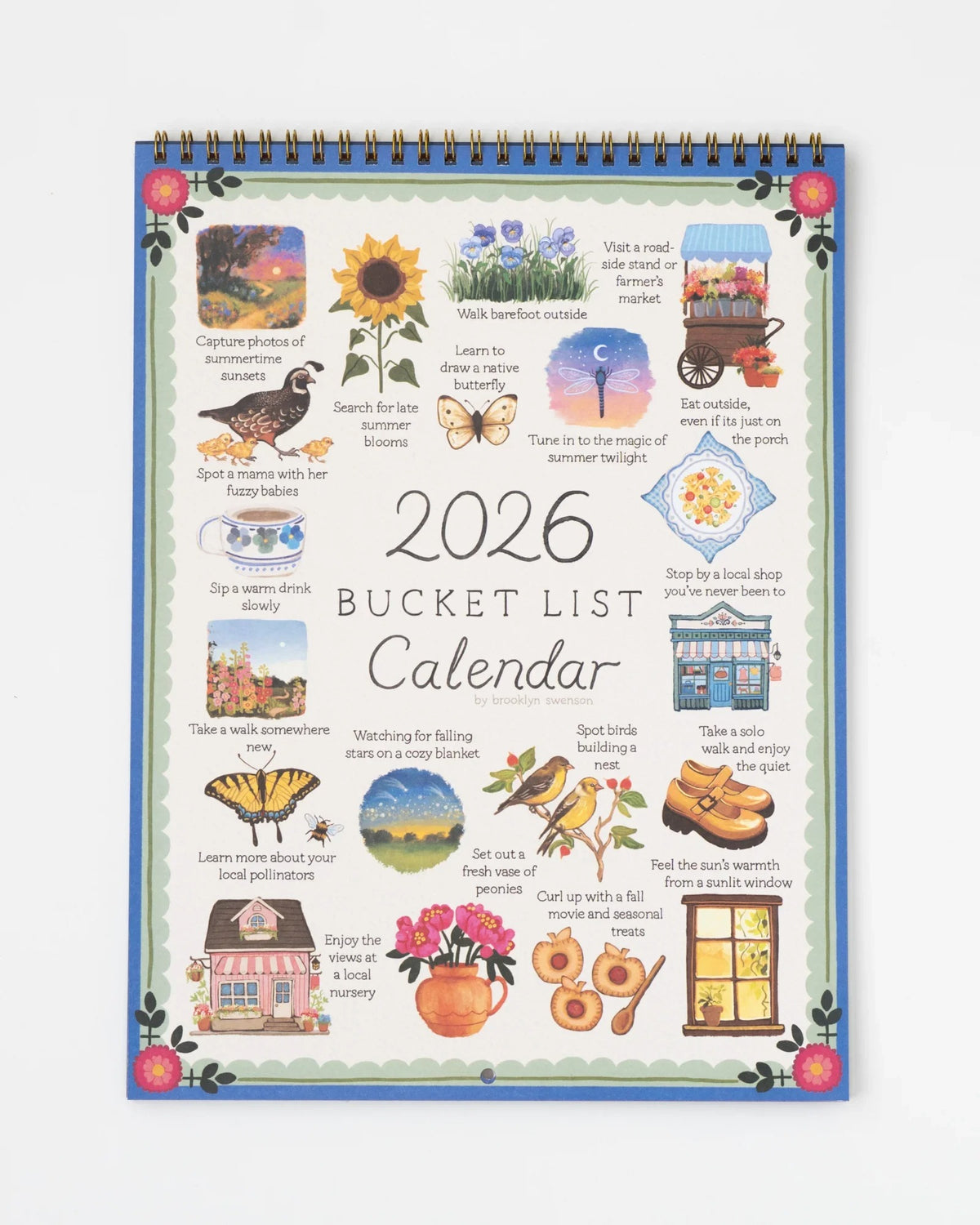 2026 Bucket List Spiral Calendar: Slow Down & Savor the Seasons