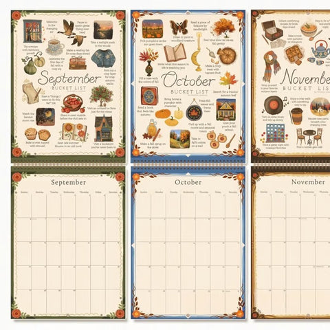 2026 Bucket List Calendar