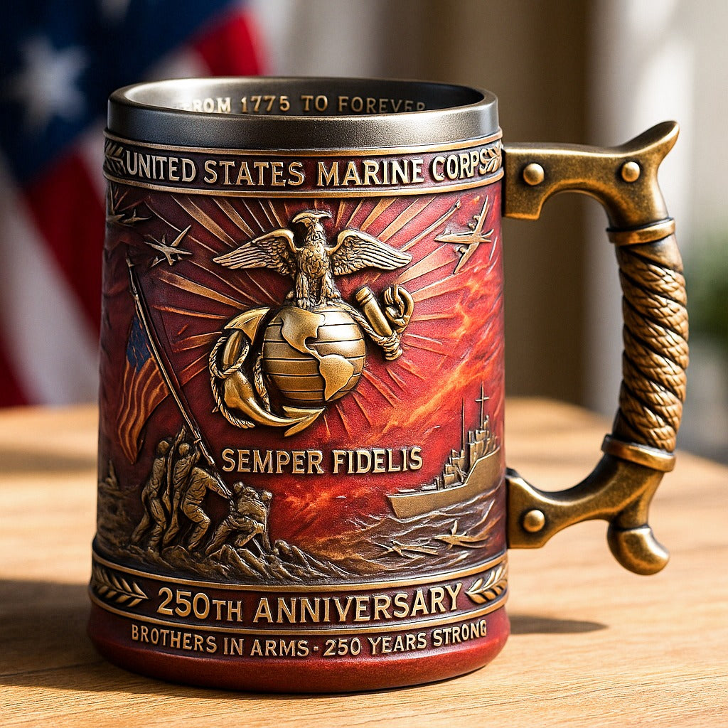 250th Anniversary Military 3D Relief Mug