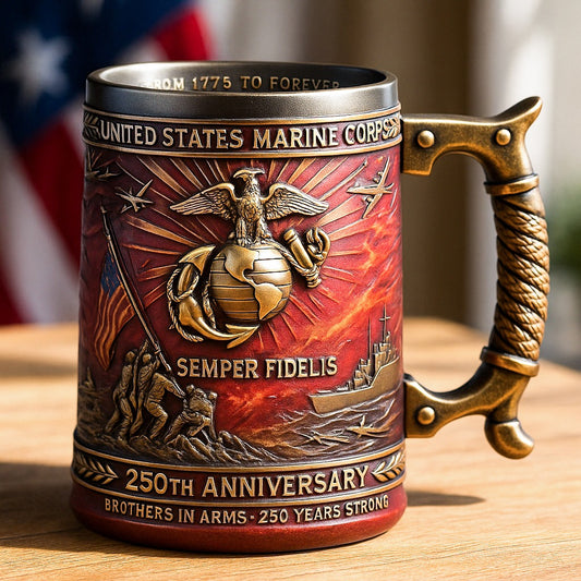 250th Anniversary Military 3D Relief Mug