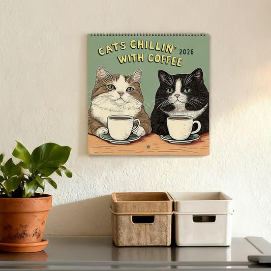 2026 Cat Calendar Cat--Your 2026 Cat & Book Lover's Wall Calendar
