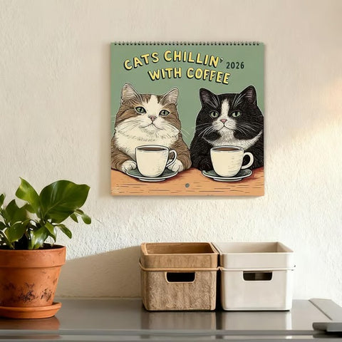 2026 Cat Calendar Cat--Your 2026 Cat & Book Lover's Wall Calendar