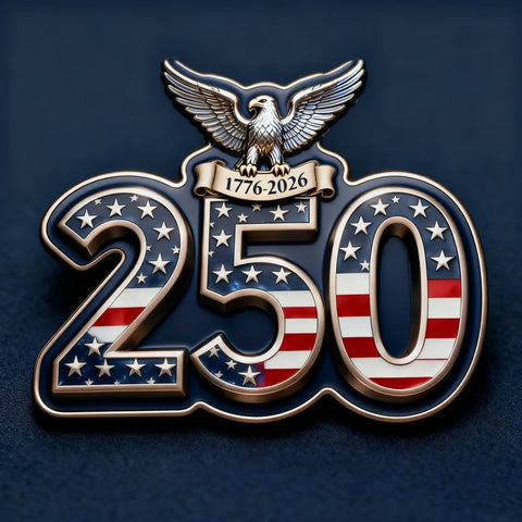 US 250th Anniversary Commemorative Brooch