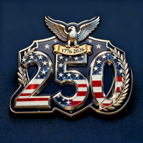 US 250th Anniversary Commemorative Brooch