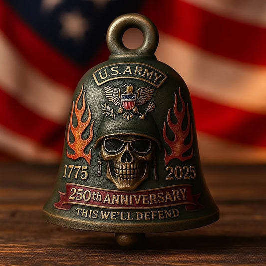 U.S. Army Bell Ornament — “1775–2025 · 250th Anniversary · This We’ll Defend”