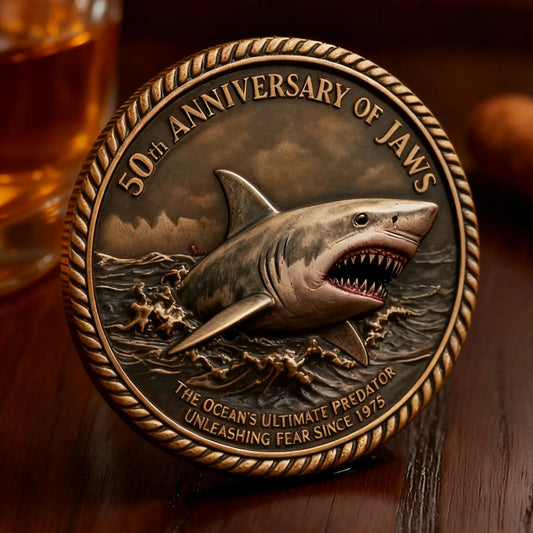 Jaws 50th Anniversary Coin - The Ocean's Ultimate Predator