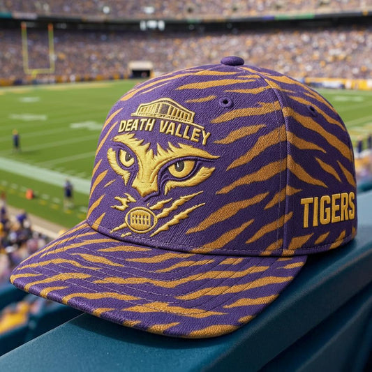 TIGERS Death Valley Spirit – Purple & Gold Game Day Cap