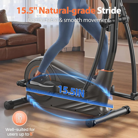 Niceday Elliptical Machine, 15.5锟斤拷20IN Stride, 16 Levels, 500LB Capacity