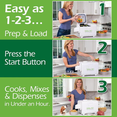 All-in-One Pet Food Maker Multicooker, 4.5 Quart, Mix & Dispense
