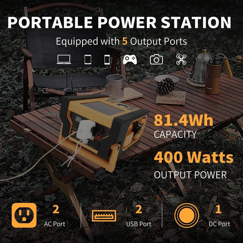 2000A Car Jump Starter with Air Compressor, 5W Solar Panel Portable Power Station, Tire Inflator 260PSI, Car Battery Charger with Inverter Dual 400W AC DC USB Ports, 12V Battery Pack Jump Box