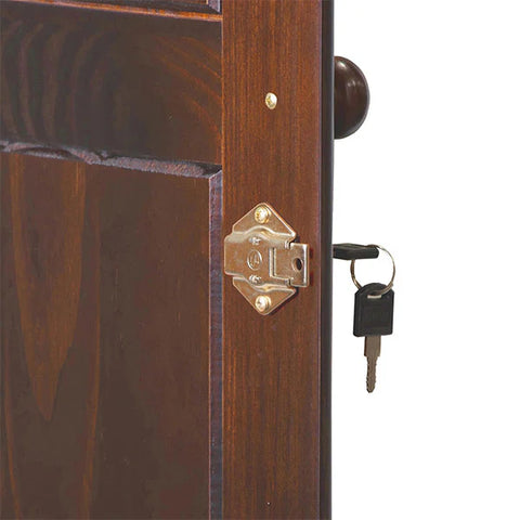 100% Solid Wood Grand Wardrobe Armoire - Mocha