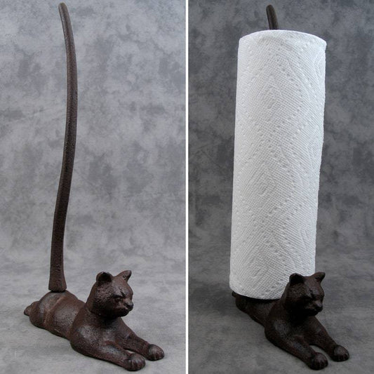Resting Cat Paper Towel Holder
