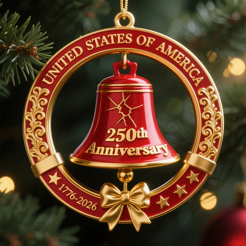 United States 250th Anniversary Liberty Bell Ornament