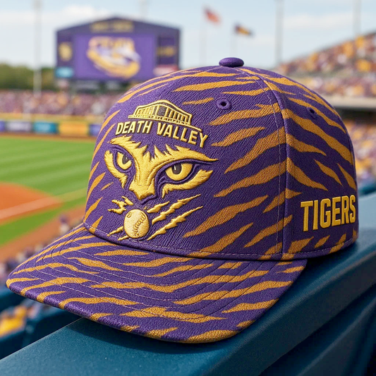 TIGERS Death Valley Spirit – Purple & Gold Game Day Cap