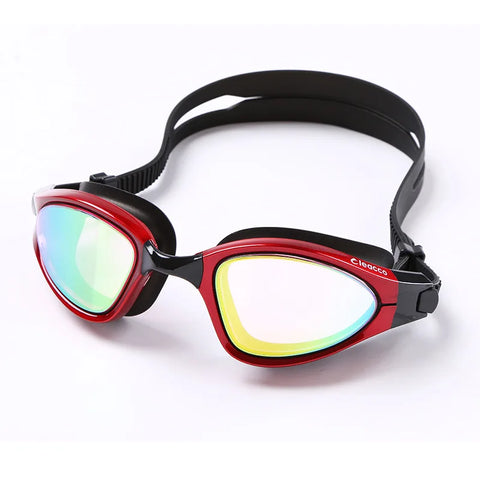 Cleacco Professional Swimming Goggles Anti Fog UV Plating Lens Waterproof Adjustable Swimming Glasses Eyewear men women