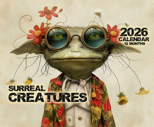 2026 Surreal Creatures Wall Calendar