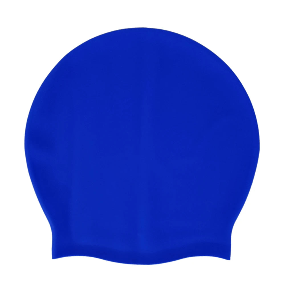 Silicone Extra Large Swimming Cap for Long Hair Braid Waterproof Women Men Ladies Diving Hood Hat Loose head African Over Size