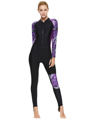 Women's  swimming snorkeling flesh shielding and slimming swimsuit