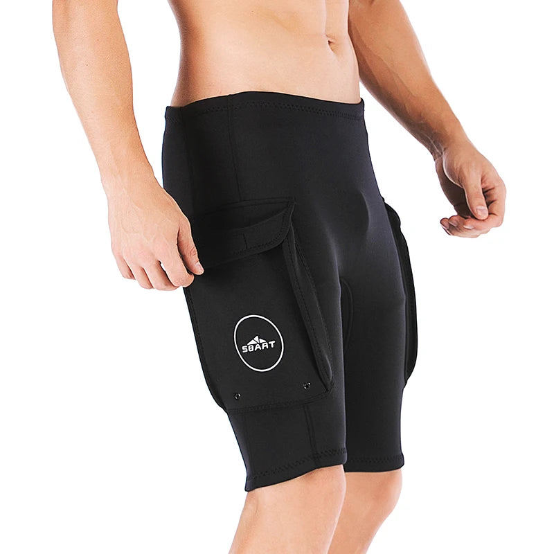 3MM men's swimming trunks cold-proof diving trunks warm wet suit shorts swimsuit