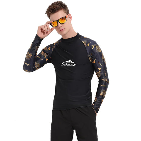 Sail Sunscreen Suit Men's Diving Suit Tight Elastic Split Adult Long Sleeve Jellyfish Suit Diving Suit