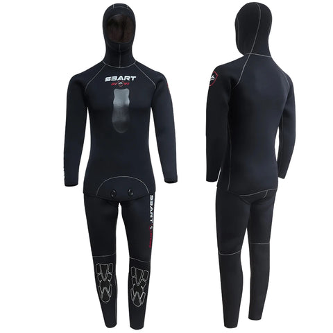 5MM Solid Color Neoprene Two-Piece Wetsuit Set