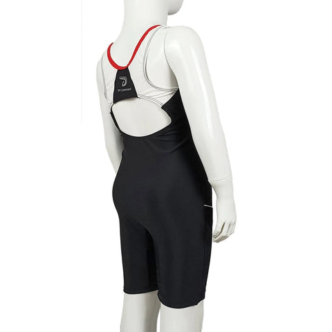 Prefessional One Piece Swimsuit Girls Athlete Swimwear Trunks Children Front Zip Competitive Swimming Bathing Suit for Kids