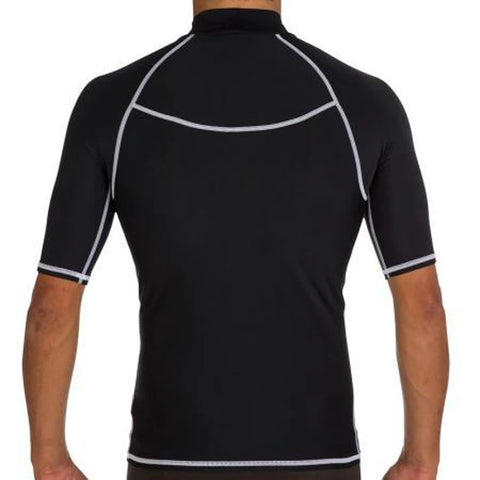 Sbart UPF 50+ Diving Skin Suit Surfing Beach Men T-shirt Water Sport Swimming Surf Top Rash guard Short Sleeve Swimwear