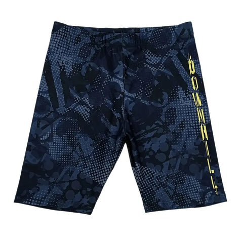 Asian Size Men's Swimming Trunks Shorts Long to Knee Competitive Swim Training Swimsuit Men Pants Quick dry Printed