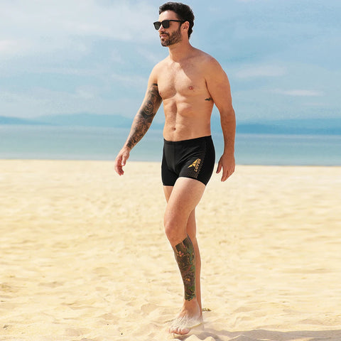Men’s Swim Trunks Quick Dry Beach Shorts Breathable Lightweight Elastic Waist Summer Board Shorts for Swimming