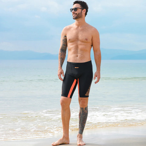 Men’s Swim Trunks Quick Dry Beach Shorts Breathable Lightweight Elastic Waist Summer Board Shorts for Swimming