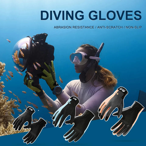 Scuba Snorkeling Gloves Lightweight Paddling Surfing Gloves Elastic Anti-scratch Antiskid Comfortable Water Sports Equipment