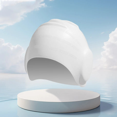 Silicone Swimming Cap Ear Protection Waterproof Bathing Cap High Elasticity Swim Cap for Long & Short Hair
