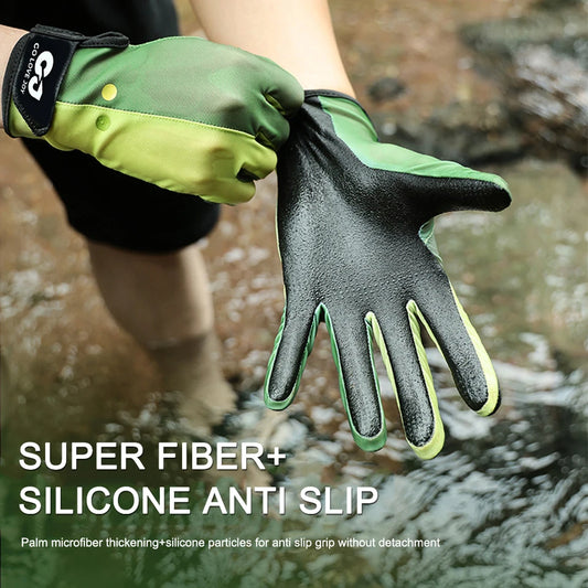 Scuba Snorkeling Gloves Lightweight Paddling Surfing Gloves Elastic Anti-scratch Antiskid Comfortable Water Sports Equipment