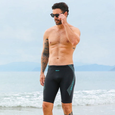 Men’s Swim Trunks Quick Dry Beach Shorts Breathable Lightweight Elastic Waist Summer Board Shorts for Swimming