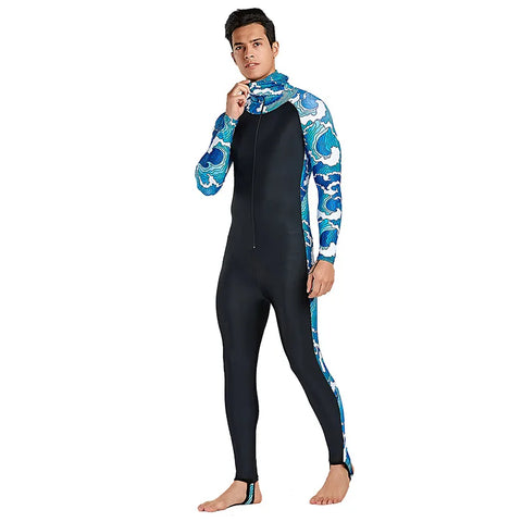 SBART New Women's Diving Suit One Piece Sun Protection Long Sleeve Slim Fit Swimwear