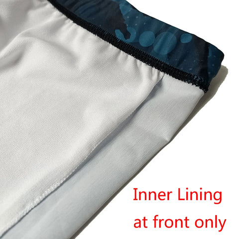 Asian Size Men's Swimming Trunks Shorts Long to Knee Competitive Swim Training Swimsuit Men Pants Quick dry Printed