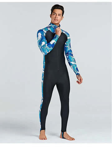 SBART New Women's Diving Suit One Piece Sun Protection Long Sleeve Slim Fit Swimwear